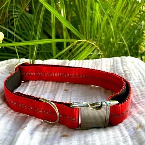 Brand new red dog collars.
